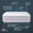 Epson EH-LS670W 4K PRO-UHD ultrarövid okos lézerprojektor -113.600 cashback