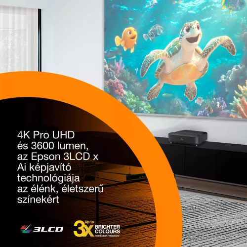 Epson EH-LS670B 4K PRO-UHD ultrarövid okos lézerprojektor