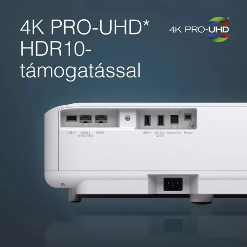 Epson EH-LS970W 4K PRO-UHD ultrarövid okos lézerprojektor -189.400 cashback