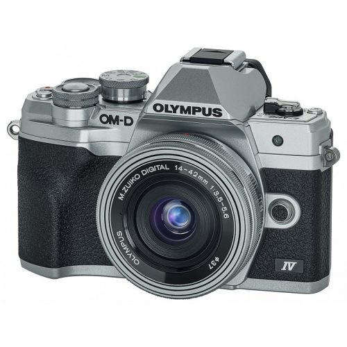 Olympus OM-D E-M10 Mark IV kit (14-42mm f/3.5-5.6 EZ Pancake) (ezüst/ezüst) + 40.000 Ft visszatérítés