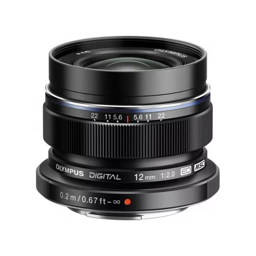 Olympus M.Zuiko Digital ED 12mm f/2 (Micro 4/3) (fekete) 