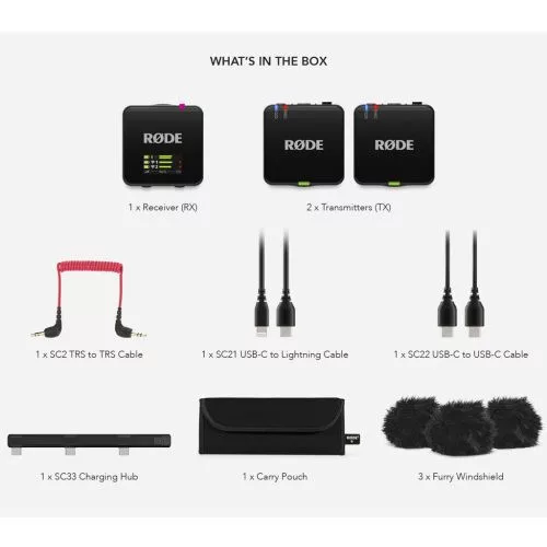 Rode Wireless GO GEN3 vezeték nélküli mikrofon rendszer (fekete)