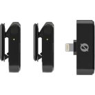 Rode wireless micro ultra két csatornás vezeték nélküli mikrofon (Lightning) (fekete)