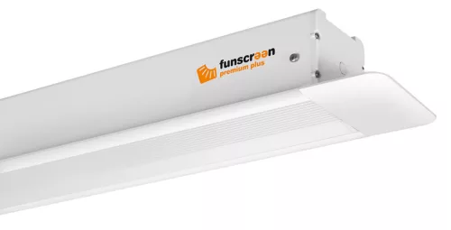 FunScreen Premium Plus In-Ceiling Tensioned Motor, 156 x 260 cm vászonméret, 16:10 képarány, Motoros 